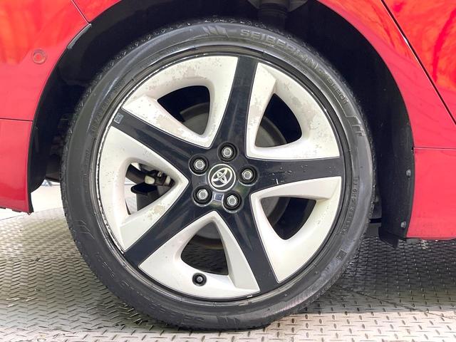 プリウス Aツーリングセレクション 純正9型SDナビ バックカメラ 衝突軽減装置 レーダークルーズ コーナーセンサー スマートキー LEDヘッド ビルトインETC オートハイビーム 車線逸脱警報 オートライト 純正17インチアルミ(13枚目)