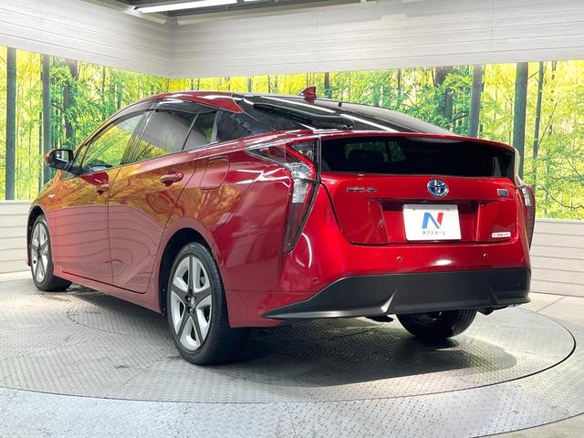 プリウス Aツーリングセレクション 純正9型SDナビ バックカメラ 衝突軽減装置 レーダークルーズ コーナーセンサー スマートキー LEDヘッド ビルトインETC オートハイビーム 車線逸脱警報 オートライト 純正17インチアルミ(25枚目)