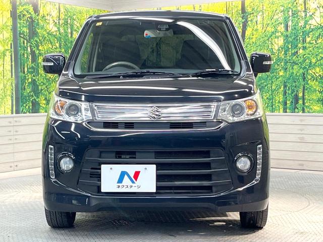 ワゴンRスティングレー T ターボ SDナビ 衝突被害軽減システム 禁煙車 シートヒーター スマートキー HIDヘッド ETC クルコン オートライト オートエアコン 純正15インチアルミ Bluetooth CD フルセグ(14枚目)