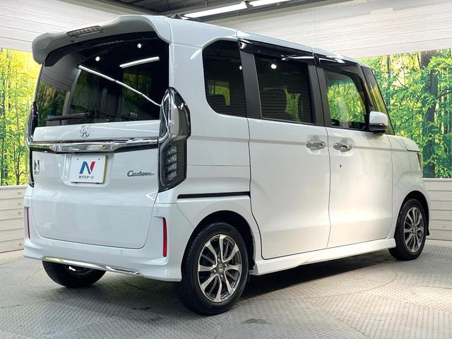 Ｎ－ＢＯＸカスタム Ｌ　両側電動ドア　バックカメラ　純正ＳＤナビ　衝突被害軽減システム　禁煙車　シートヒーター　ドラレコ　スマートキー　ＬＥＤヘッド　ビルトインＥＴＣ　純正１４インチアルミ　オートハイビーム　オートライト（17枚目）