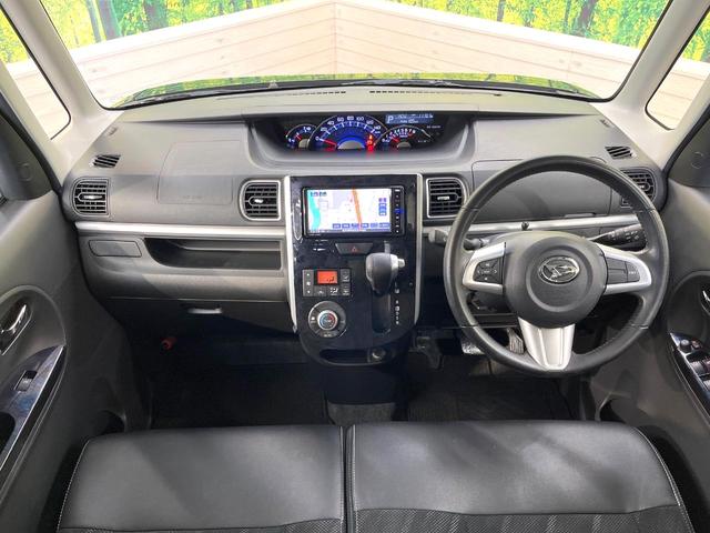 タント カスタムＲＳ　トップエディションＳＡＩＩＩ　純正ＳＤナビ　両側電動ドア　バックカメラ　衝突軽減装置　禁煙車　ハーフレザーシート　シートヒーター　ドラレコ　スマートキー　ＬＥＤヘッド　純正１４インチＡＷ　オートハイビーム　オートライト（2枚目）