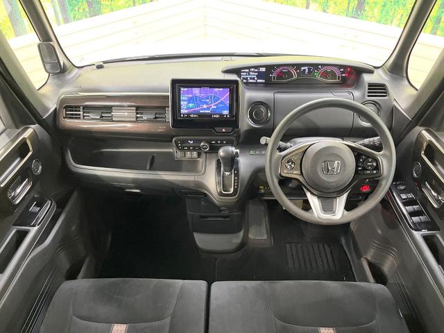 Ｎ－ＢＯＸカスタム Ｇ・Ｌホンダセンシング　電動スライドドア　ＳＤナビ　バックカメラ　衝突軽減装置　禁煙車　スマートキー　ＬＥＤヘッド　ビルトインＥＴＣ　純正１４インチアルミ　オートハイビーム　車線逸脱警報　オートライト　オートエアコン（2枚目）
