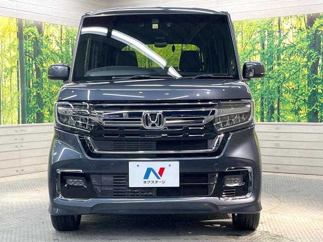 N-BOXカスタム Lターボ 純正SDナビ 両側電動ドア バックカメラ 衝突被害軽減システム 禁煙車 ハーフレザーシート コーナーセンサー スマートキー LEDヘッド ビルトインETC 純正15インチアルミ 車線逸脱警報(14枚目)