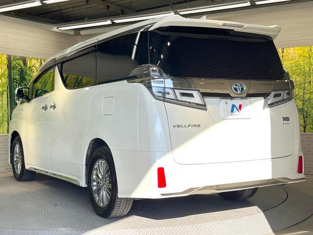 ヴェルファイアハイブリッド ＺＲ　４ＷＤ　両側電動ドア　後席モニター　純正１０型メモリーナビ　バックカメラ　衝突被害軽減システム　禁煙車　電動リアゲート　レザーシート　コーナーセンサー　スマートキー　ＬＥＤヘッド　ビルトインＥＴＣ（27枚目）