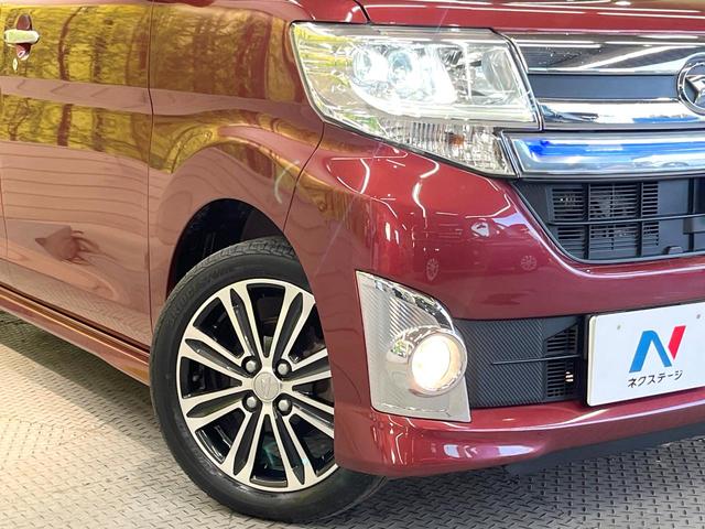 タント カスタムＲＳ　トップエディションＳＡ　ターボ　両側電動ドア　純正８型ＳＤナビ　バックカメラ　衝突軽減装置　禁煙車　ハーフレザーシート　スマートキー　ＬＥＤヘッド　ＥＴＣ　純正１５インチＡＷ　オートライト　オートエアコン　Ｂｌｕｅｔｏｏｔｈ（12枚目）