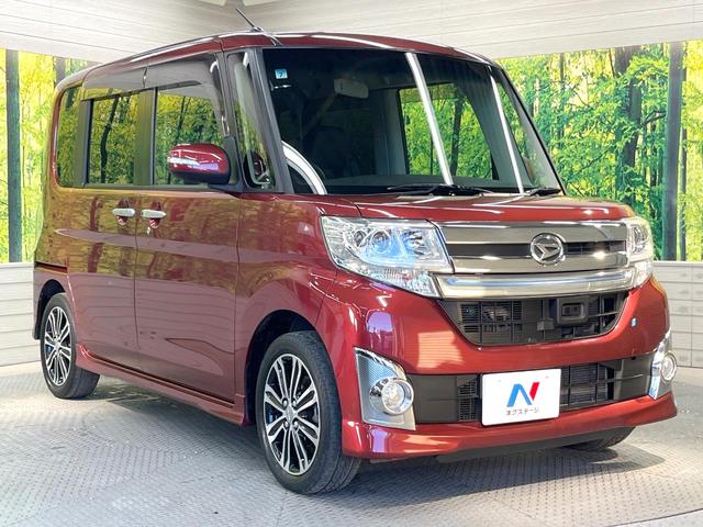 タント カスタムＲＳ　トップエディションＳＡ　ターボ　両側電動ドア　純正８型ＳＤナビ　バックカメラ　衝突軽減装置　禁煙車　ハーフレザーシート　スマートキー　ＬＥＤヘッド　ＥＴＣ　純正１５インチＡＷ　オートライト　オートエアコン　Ｂｌｕｅｔｏｏｔｈ（16枚目）