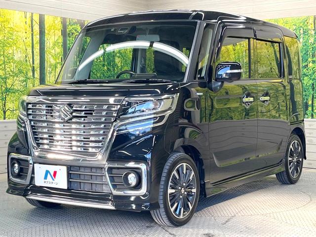 スペーシアカスタム ハイブリッドＸＳ　両側電動ドア　純正８インチＳＤナビ　全周囲カメラ　衝突被害軽減システム　禁煙車　合皮シート　シートヒーター　コーナーセンサー　スマートキー　ＬＥＤヘッド　ビルトインＥＴＣ　純正１５インチアルミ（24枚目）