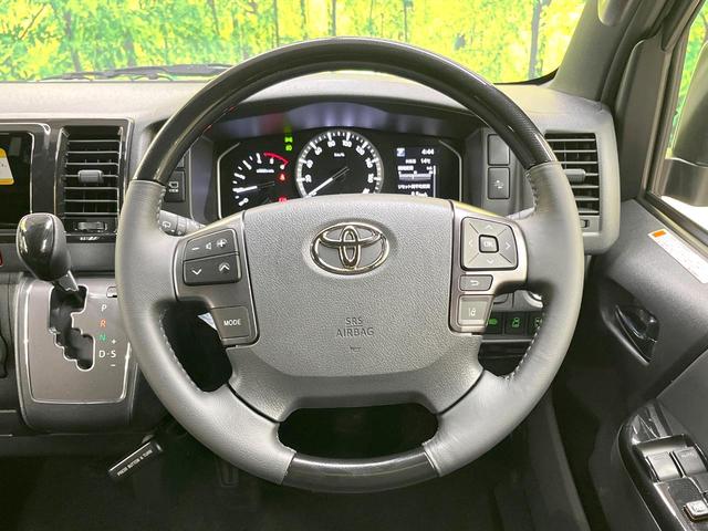 ハイエースバン ロングスーパーGL ダークプライムS ディーゼル(軽油) 禁煙車 両側電動ドア 衝突被害軽減システム ハーフレザーシート コーナーセンサー スマートキー LEDヘッド 純正15インチアルミ オートハイビーム 車線逸脱警報(11枚目)