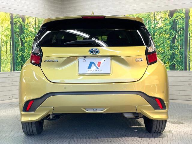 アクア G モデリスタエアロ 全周囲カメラ 衝突軽減装置 レーダークルーズ ドラレコ コーナーセンサー スマートキー LEDヘッド ETC2.0 オートハイビーム 車線逸脱警報 オートライト オートエアコン(15枚目)