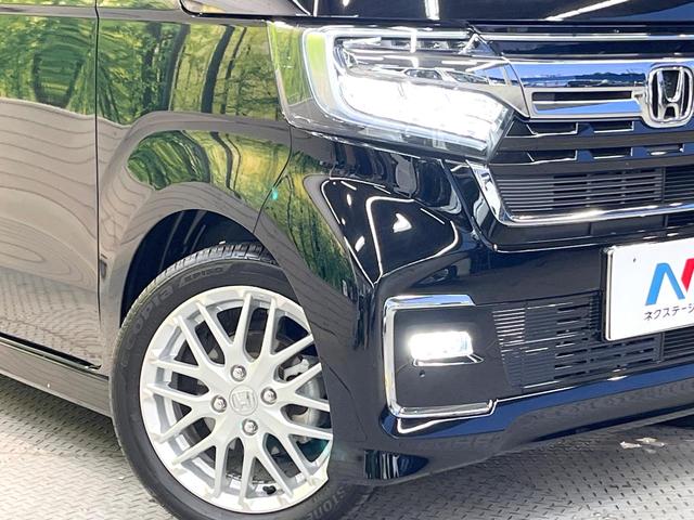 Ｎ－ＢＯＸカスタム Ｌターボ　両側電動ドア　ＳＤナビ　バックカメラ　衝突被害軽減システム　禁煙車　ハーフレザーシート　シートヒーター　スマートキー　ＬＥＤヘッド　ビルトインＥＴＣ　純正１５インチＡＷ　オートハイビーム　車線逸脱警報（12枚目）