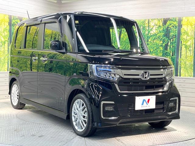 Ｎ－ＢＯＸカスタム Ｌターボ　両側電動ドア　ＳＤナビ　バックカメラ　衝突被害軽減システム　禁煙車　ハーフレザーシート　シートヒーター　スマートキー　ＬＥＤヘッド　ビルトインＥＴＣ　純正１５インチＡＷ　オートハイビーム　車線逸脱警報（16枚目）