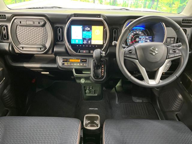 ハスラー ＪスタイルＩＩターボ　９型メーカーナビ　全周囲カメラ　衝突被害軽減システム　レーダークルーズ　禁煙車　ハーフレザーシート　コーナーセンサー　スマートキー　ＬＥＤヘッド　ルーフレール　ビルトインＥＴＣ　純正１５インチアルミ（2枚目）