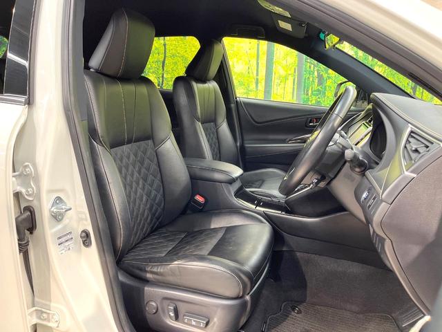 ハリアー エレガンス 純正SDナビ バックカメラ 衝突被害軽減システム レーダークルーズ 禁煙車 ハーフレザーシート パワーシート コーナーセンサー スマートキー LEDヘッド ビルトインETC 純正17インチアルミ(8枚目)