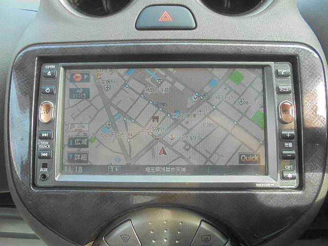 マーチ ボレロ　純正ナビ　フルセグ　バックモニター　ＥＴＣ　アイドリングストップ　インテリキー　プッシュスタート　純正アルミ　寒冷地仕様　盗難防止システム　衝突安全ボディ　エアバッグ　エアコン　パワーステアリング（10枚目）