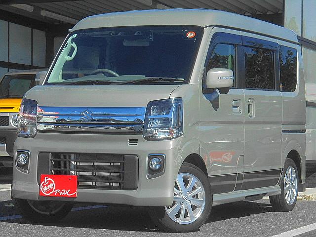 エブリイワゴン ＰＺターボスペシャル　１オーナー　社外ナビＡＶＩＣ－ＲＷ５２０　Ｂモニター　両側パワスラ　ＬＥＤヘッド　レーダーブレーキ　ＯＰ再度デカール　リヤスポイラー　ラゲッジトノボード　ＥＴＣ　社外ドラレコ　シートヒーター（7枚目）