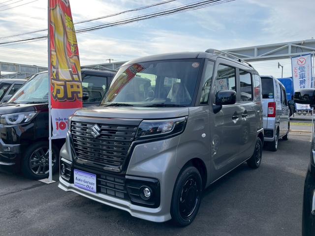 スペーシアベース XF CVT 衝突被害軽減システム クリアランスソナー レーンアシスト ETC 両側スライド・片側電動 スマートキー アイドリングストップ 電動格納ミラー シートヒーター オートライト ESC(2枚目)