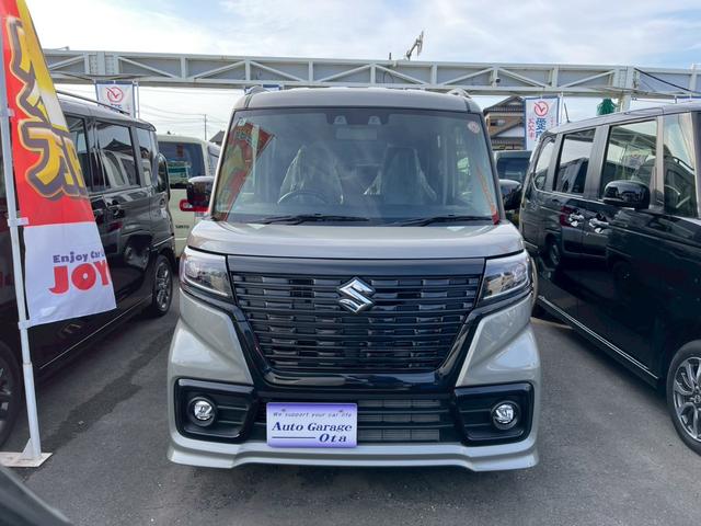 スペーシアベース XF CVT 衝突被害軽減システム クリアランスソナー レーンアシスト ETC 両側スライド・片側電動 スマートキー アイドリングストップ 電動格納ミラー シートヒーター オートライト ESC(3枚目)