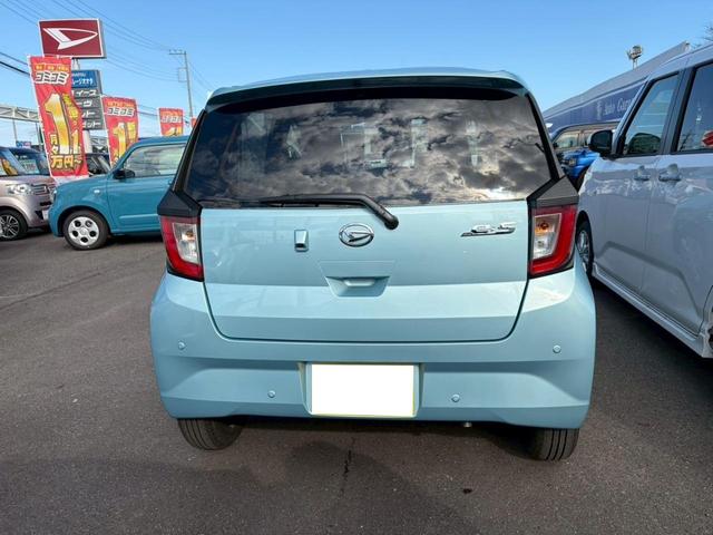 ミライース Ｘ　ＳＡＩＩＩ　バックカメラ　クリアランスソナー　衝突被害軽減システム　オートマチックハイビーム　オートライト　ＬＥＤヘッドランプ　キーレスエントリー　アイドリングストップ　電動格納ミラー　ＣＶＴ　盗難防止システム（6枚目）