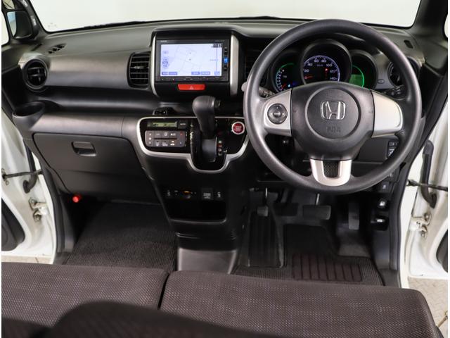 N-BOX GSSパッケージ Iストップ 両側スライド片側電動ドア ダブルエアバック TVナビ イモビ 1セグTV 前席シートヒーター スマートキー&プッシュスタート ベンチシ-ト ETC付き キーレスエントリ(14枚目)