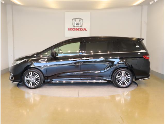 オデッセイハイブリッド ハイブリッドアブソルート・EXホンダセンシング 衝突被害軽減S PWシート LEDライト 地上デジタル Pアシスト 3列シート オートクルーズ オートエアコン USB ESC オットマン 盗難防止装置(4枚目)