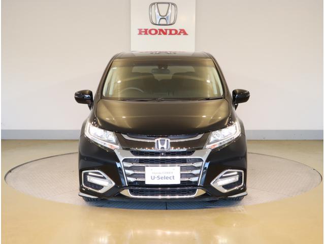 オデッセイハイブリッド ハイブリッドアブソルート・EXホンダセンシング 衝突被害軽減S PWシート LEDライト 地上デジタル Pアシスト 3列シート オートクルーズ オートエアコン USB ESC オットマン 盗難防止装置(10枚目)