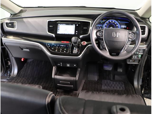 オデッセイハイブリッド ハイブリッドアブソルート・EXホンダセンシング 衝突被害軽減S PWシート LEDライト 地上デジタル Pアシスト 3列シート オートクルーズ オートエアコン USB ESC オットマン 盗難防止装置(14枚目)