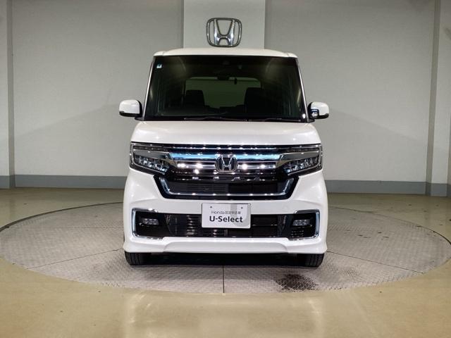 Ｎ－ＢＯＸカスタム Ｌ　両席エアバック　左右電動スライドドア　Ｂモニタ　ブレーキサポート　セキュリティー　ＬＥＤランプ　キーレスエントリー　ＳＲＳ　横滑り防止機能　ＤＶＤ再生機能　パワーステアリング　オートクルーズ　ＰＷ（2枚目）