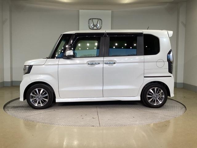 Ｎ－ＢＯＸカスタム Ｌ　両席エアバック　左右電動スライドドア　Ｂモニタ　ブレーキサポート　セキュリティー　ＬＥＤランプ　キーレスエントリー　ＳＲＳ　横滑り防止機能　ＤＶＤ再生機能　パワーステアリング　オートクルーズ　ＰＷ（4枚目）