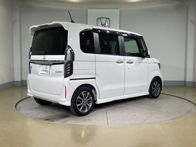 Ｎ－ＢＯＸカスタム Ｌ　両席エアバック　左右電動スライドドア　Ｂモニタ　ブレーキサポート　セキュリティー　ＬＥＤランプ　キーレスエントリー　ＳＲＳ　横滑り防止機能　ＤＶＤ再生機能　パワーステアリング　オートクルーズ　ＰＷ（7枚目）