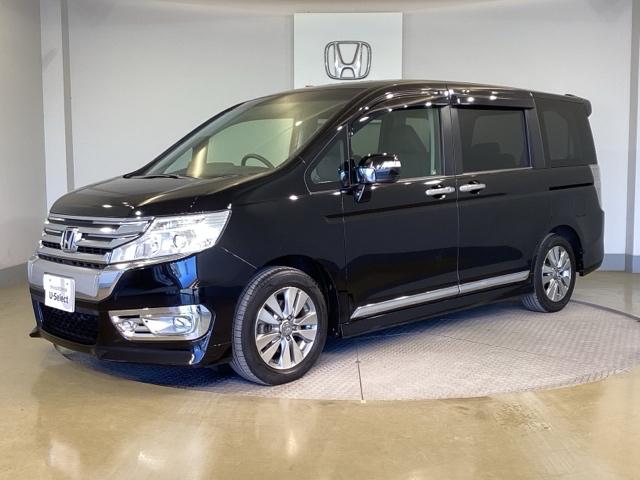 ステップワゴンスパーダ Ｚ　Ｂモニター　ｉ－ＳＴＯＰ　セキュリティ　スマートキ　キーレスエントリー　パワーウィンドウ　ナビＴＶ　横滑り防止機能　三列シート　ＥＴＣ装備　ＡＢＳ　ＤＶＤ再生可能　運転席助手席エアバック　パワステ（3枚目）