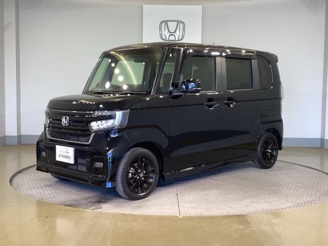 N-BOXカスタム Lスタイル+ブラック Aライト シティブレーキアクティブシステム リアカメラ パワステ シ-トヒ-タ- ABS フルセグ ナビ&TV オートエアコン クルコン 横滑防止 LEDランプ 盗難防止装置(3枚目)