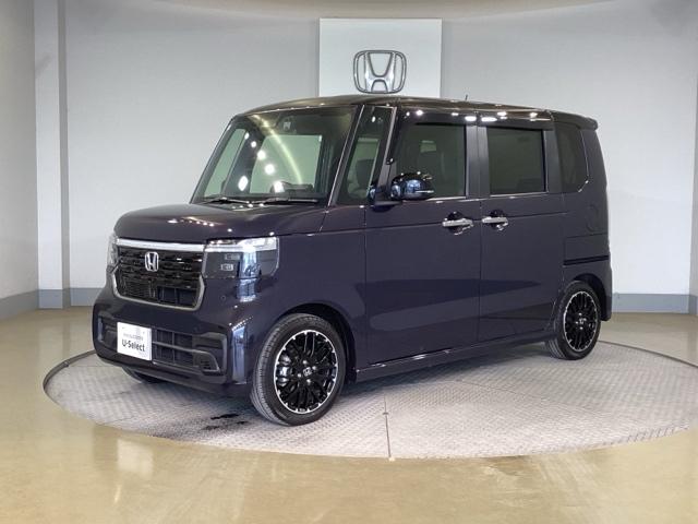 Ｎ－ＢＯＸカスタム ターボコーディネートスタイル　全周囲カメラ　Ｐセンサー　カーテンエアバック　シートＨ　ＤＶＤ再生可　ＬＥＤヘッドランプ　オートクルーズコントロール　スマートキー　横滑り防止装置　ターボ車　エアバッグ（3枚目）