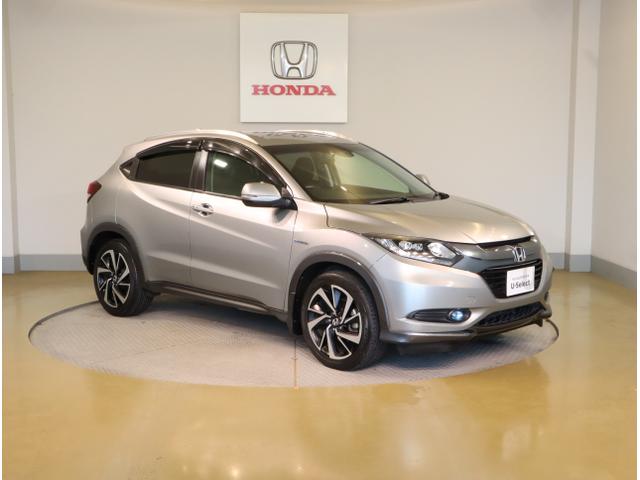 ヴェゼル ハイブリッドＸ・Ｌパッケージ　ナビ＆ＴＶ　Ｒカメラ　フルタイム４ＷＤ　Ａストップ　盗難防止システム　ＬＥＤライト　シートヒータ　キーレス　オートクルーズコントロール　サイドＳＲＳ　ＶＳＡ　エアコン（9枚目）