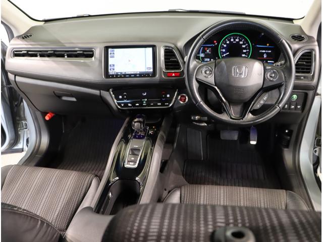 ヴェゼル ハイブリッドＸ・Ｌパッケージ　ナビ＆ＴＶ　Ｒカメラ　フルタイム４ＷＤ　Ａストップ　盗難防止システム　ＬＥＤライト　シートヒータ　キーレス　オートクルーズコントロール　サイドＳＲＳ　ＶＳＡ　エアコン（14枚目）