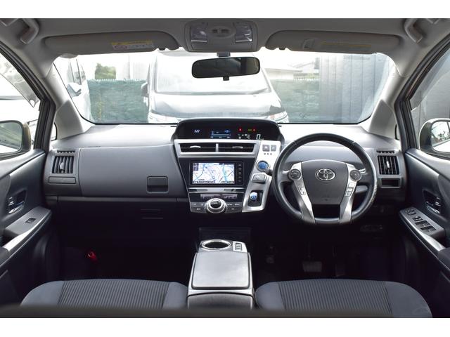 プリウスアルファ Ｓツーリングセレクション　純正ＳＤナビ　フルセグＴＶ　ブルートゥース接続可能　バックカメラ　ＬＥＤヘッドライト　スマートキ―　ＥＴＣ　純正１７インチアルミ　サイドエアバック　カーテンエアバック　フォグランプ（2枚目）