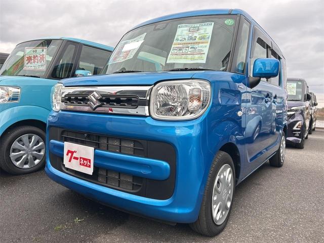 スペーシア ハイブリッドＸ　全周囲カメラ　両側電動スライドドア　ナビ　ＴＶ　クリアランスソナー　レーンアシスト　衝突被害軽減システム　オートライト　スマートキー　アイドリングストップ　電動格納ミラー　シートヒーター　ベンチシート（11枚目）