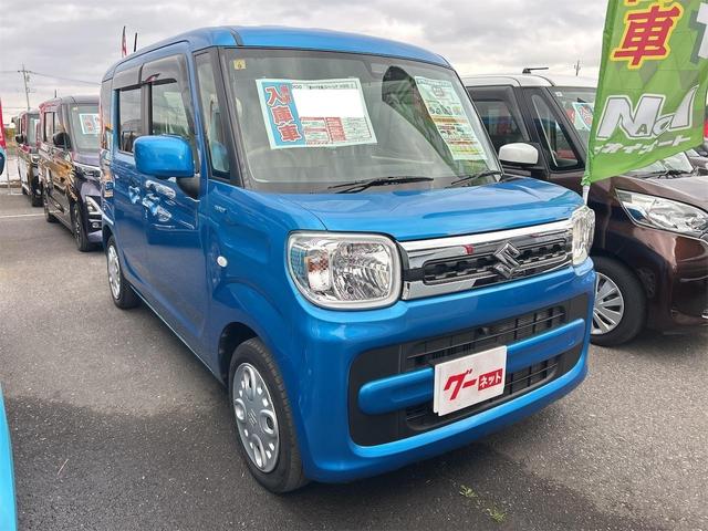 スペーシア ハイブリッドＸ　全周囲カメラ　両側電動スライドドア　ナビ　ＴＶ　クリアランスソナー　レーンアシスト　衝突被害軽減システム　オートライト　スマートキー　アイドリングストップ　電動格納ミラー　シートヒーター　ベンチシート（12枚目）