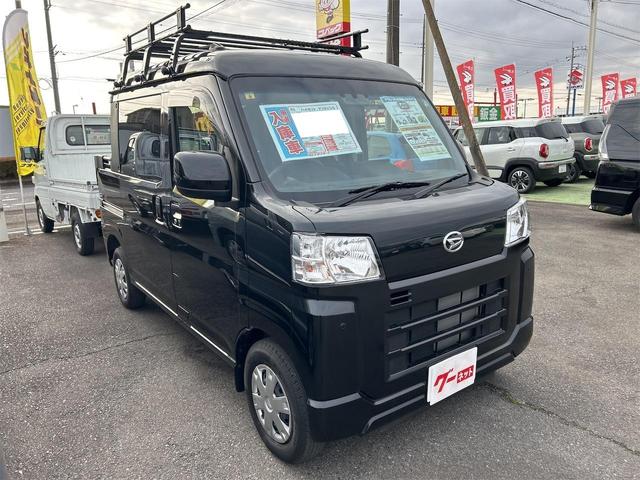 ハイゼットカーゴ デッキバンＧ　ＣＶＴ　衝突被害軽減システム　クリアランスソナー　ＥＴＣ　ＴＶ　バックカメラ　両側スライドドア　スマートキー　アイドリングストップ　電動格納ミラー　オートライト　盗難防止システム　ＥＳＣ（3枚目）