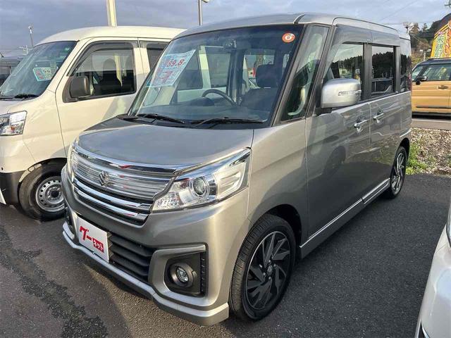 スペーシアカスタム ＸＳ　ドライブレコーダー　ＥＴＣ　両側電動スライドドア　ナビ　ＴＶ　オートライト　ＨＩＤ　スマートキー　アイドリングストップ　電動格納ミラー　シートヒーター　ベンチシート　ＣＶＴ（12枚目）