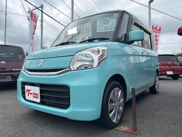 スペーシア Ｇ　両側スライドドア　スマートキー　アイドリングストップ　電動格納ミラー　シートヒーター　ベンチシート　ＣＶＴ　盗難防止システム　ＡＢＳ　ＵＳＢ　衝突安全ボディ　エアコン　パワーステアリング（12枚目）