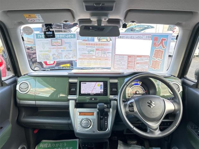 ハスラー Ｊ　ドライブレコーダー　ＥＴＣ　ナビ　ＴＶ　レーンアシスト　衝突被害軽減システム　オートライト　ＨＩＤ　スマートキー　アイドリングストップ　電動格納ミラー　シートヒーター　ベンチシート　ＣＶＴ（2枚目）