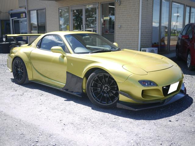 ＲＸ－７ タイプＲＢ　ＴＣＰマジックボディキット　純正ＭＴ　車高調　社外１８ＡＷ　ＧＴウイング　社外マフラー　ターボタイマー（3枚目）