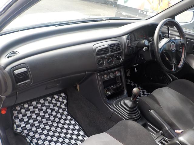 インプレッサ ＷＲＸ　ＳＴｉバージョンＩＩＩ　４ＷＤ　５ＭＴ　車高調　ロールバー　２６０キロスピードメーター　マフラー　ブーストコントローラー　ターボタイマー　追加メーター　１８インチヴォルクレーシングＳＥ３７　５１Ｅホワイトオールペイント済み（51枚目）