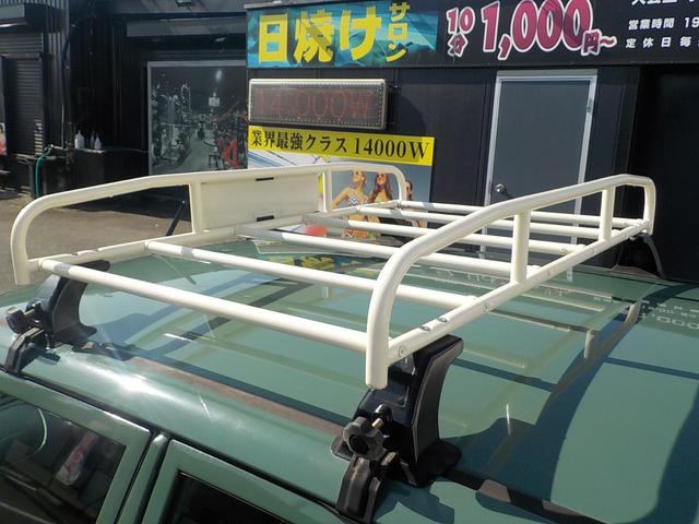 ミラジーノ ジーノ　２ＷＤ　オートマ　フル装備　純正ルーフキャリア　ヘッドライトバイザー　フェンダーミラー　シートカバー　社外フロントグリル・ウインカー・マフラー・フォグランプ　ＨＡＫアーモンドグリーンオールペイント済み（17枚目）