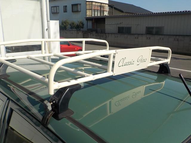 ミラジーノ ジーノ　２ＷＤ　オートマ　フル装備　純正ルーフキャリア　ヘッドライトバイザー　フェンダーミラー　シートカバー　社外フロントグリル・ウインカー・マフラー・フォグランプ　ＨＡＫアーモンドグリーンオールペイント済み（19枚目）