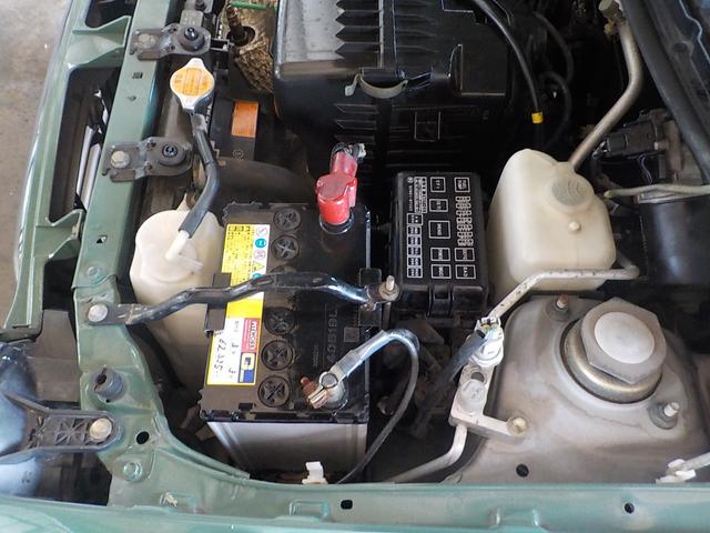 ミラジーノ ジーノ　２ＷＤ　オートマ　フル装備　純正ルーフキャリア　ヘッドライトバイザー　フェンダーミラー　シートカバー　社外フロントグリル・ウインカー・マフラー・フォグランプ　ＨＡＫアーモンドグリーンオールペイント済み（26枚目）