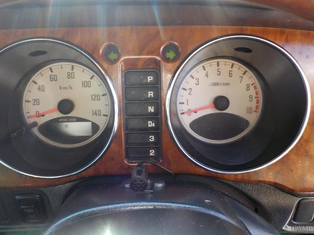 ミラジーノ ジーノ　２ＷＤ　オートマ　フル装備　純正ルーフキャリア　ヘッドライトバイザー　フェンダーミラー　シートカバー　社外フロントグリル・ウインカー・マフラー・フォグランプ　ＨＡＫアーモンドグリーンオールペイント済み（29枚目）