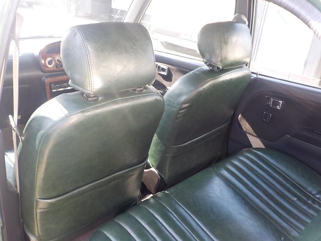 ミラジーノ ジーノ　２ＷＤ　オートマ　フル装備　純正ルーフキャリア　ヘッドライトバイザー　フェンダーミラー　シートカバー　社外フロントグリル・ウインカー・マフラー・フォグランプ　ＨＡＫアーモンドグリーンオールペイント済み（42枚目）