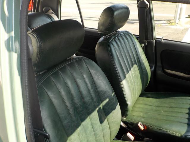 ミラジーノ ジーノ　２ＷＤ　オートマ　フル装備　純正ルーフキャリア　ヘッドライトバイザー　フェンダーミラー　シートカバー　社外フロントグリル・ウインカー・マフラー・フォグランプ　ＨＡＫアーモンドグリーンオールペイント済み（48枚目）