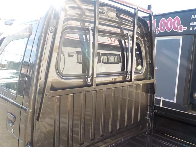 サンバートラック ＴＣ－ＳＣ　ハイルーフ　スーパーチャージャー　５ＭＴ　エアコン　パワステ　パワーウィンドウ　キーレス　集中ドアロック　エアバック　１２インチマッドタイヤ・アルミホイール　チタニウムフラシュマイカオールペイント済み（10枚目）